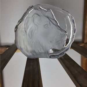 Crystal Lion Sculpture